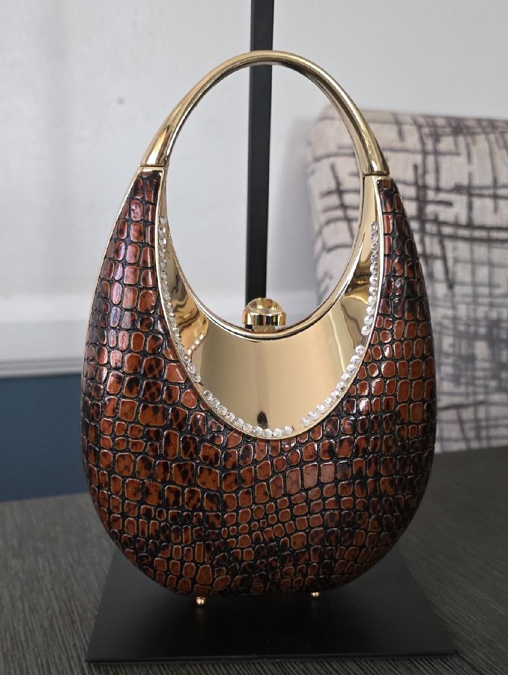 Snakeskin Pattern Clutch/crossbody